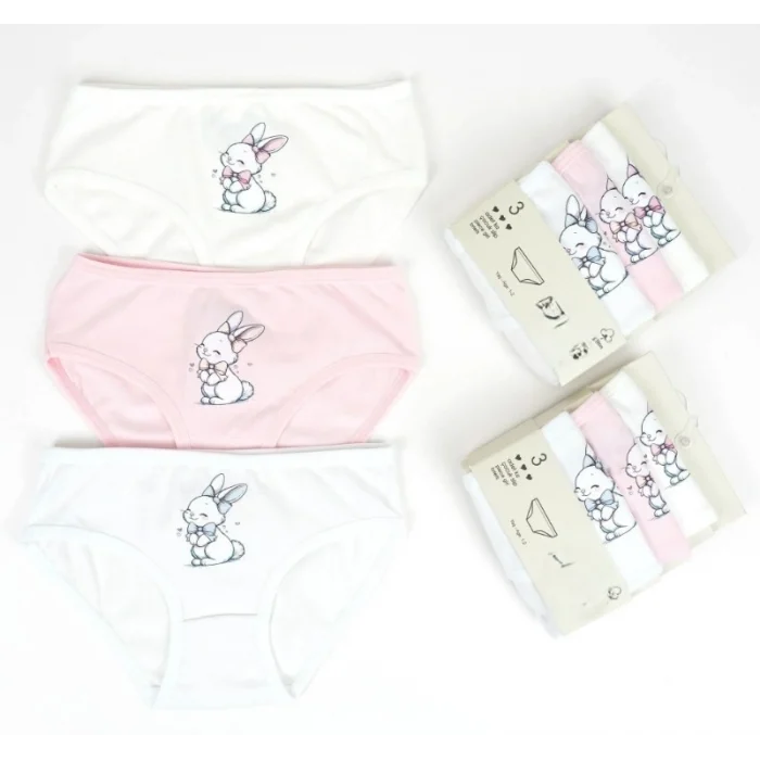 Mey İthalat® 3lü Kız Slip Set K128668 (tek adet fiyatıdır)