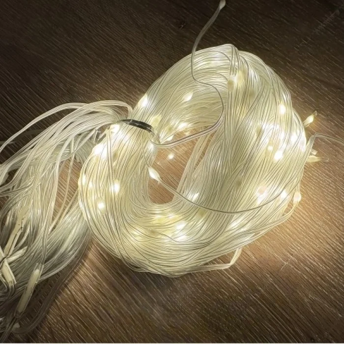 Mey İthalat® 3x3 Perde 240 LED Sarı Işık - 8 Fonksiyonlu