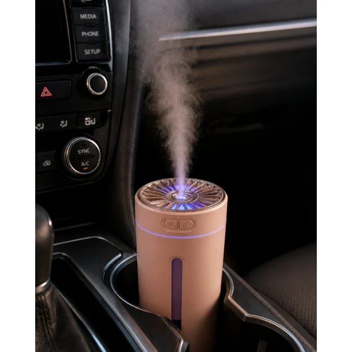 Mey İthalat® 5 Esans Hediyeli RGB Işıklı Şarjlı Hava Nemlendirici Aroma Difüzörü