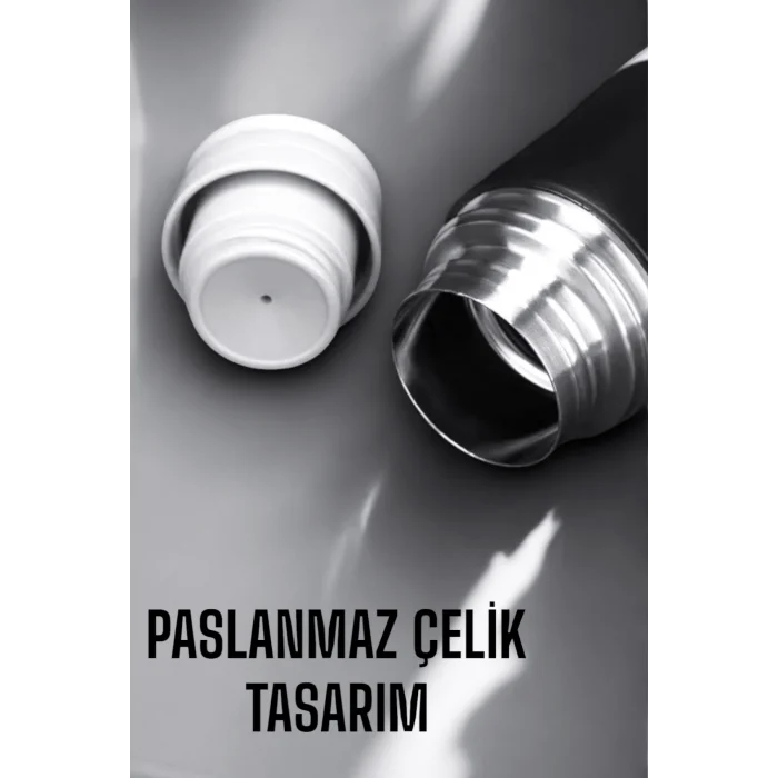 Mey İthalat® 500 ml Kapasiteli Taşınabilir Basınçlı Termos Seti Günlük Kullanım için İdeal