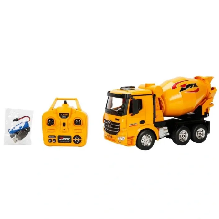 Mey İthalat® 5084 İŞ MAKİNESİ 1 18 BETON MİKSERİ FF 9CH 3 7V USB 2 4 GHZ SESLİ IŞI