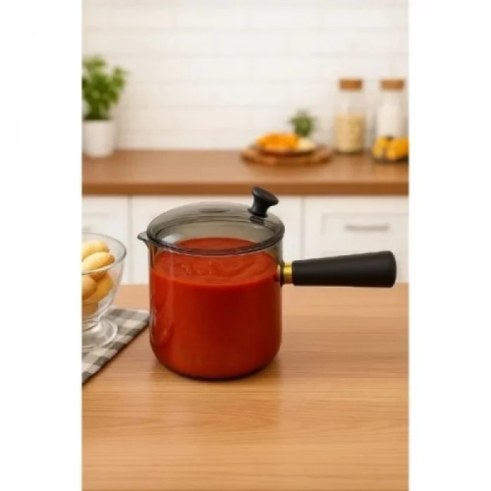 Mey İthalat® 550 ml Akasya Cam Cezve