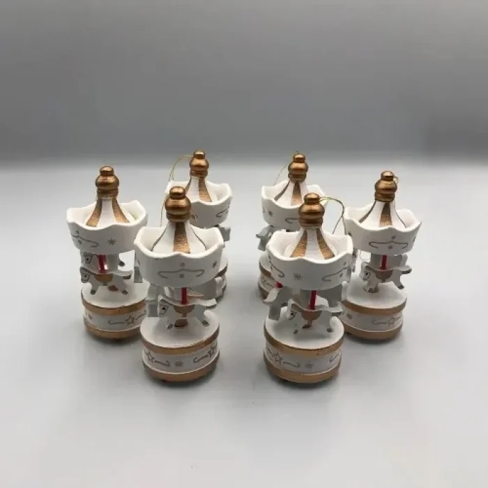 Mey İthalat® 6lı Ufak Atlı Karınca Gold-Beyaz