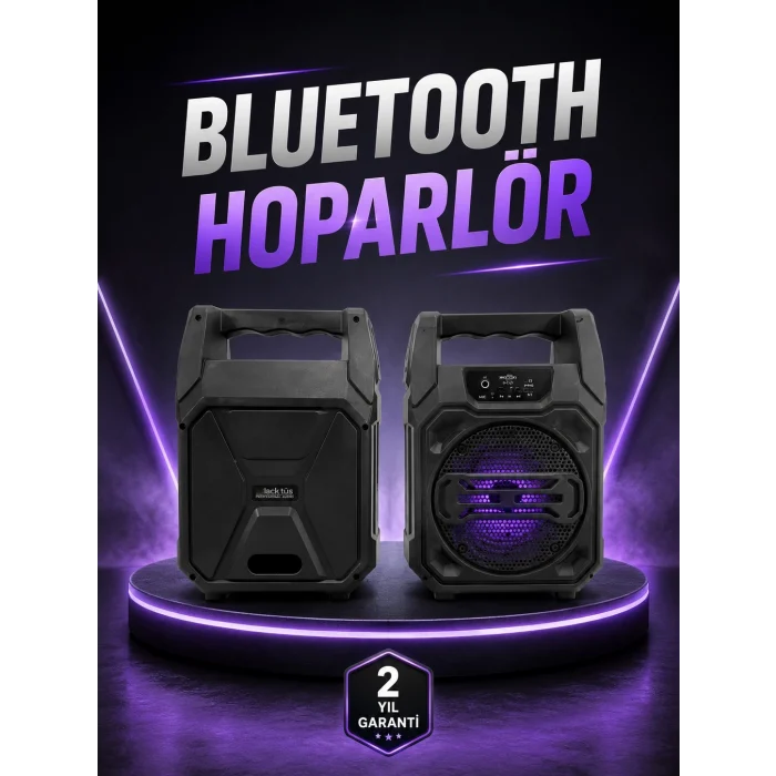 Mey İthalat® 6.5 İnç Kablosuz Hoparlör Bluetooth Bağlantılı Yüksek Ses