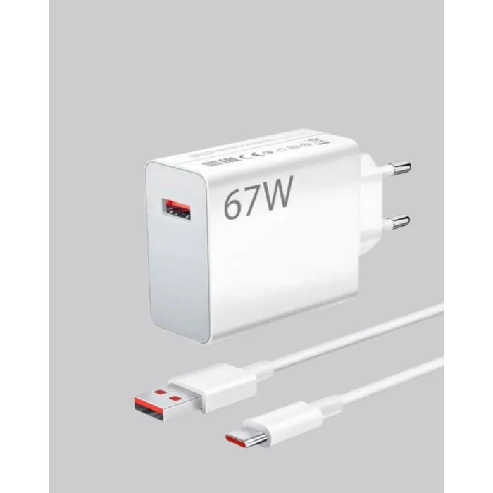 Mey İthalat® 67 Watt Type C Şarj Adaptörü Asus Zenfone 7 8 9 Uyumlu Yeni Nesil