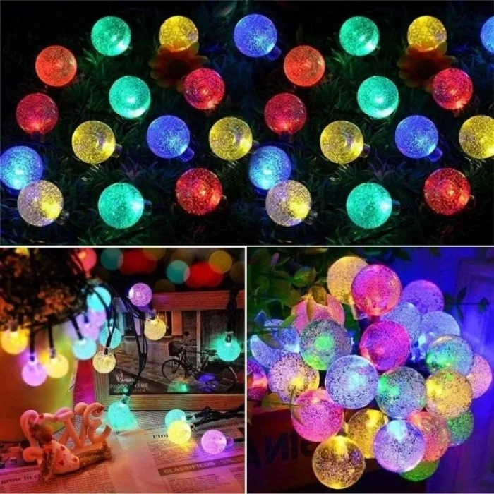 Mey İthalat® 7m 50 Led RGB Solar