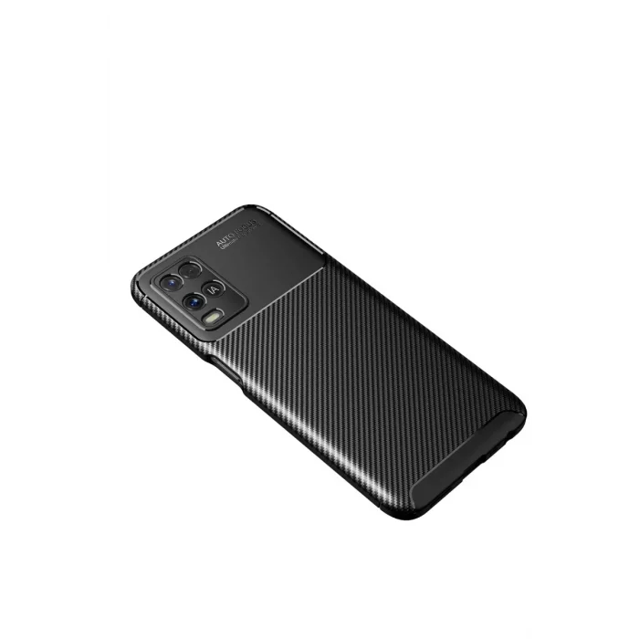 Mey İthalat®   A54 4G Kılıf Auto Focus Karbon Kapak - Siyah
