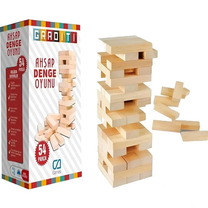 Mey İthalat® Ahşap Denge Oyunu Küçük Boy