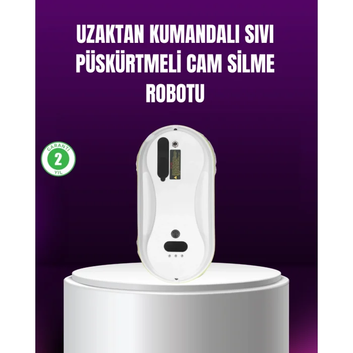 Mey İthalat® AI Akıllı Rotalı Otomatik Cam Temizleme Robotu