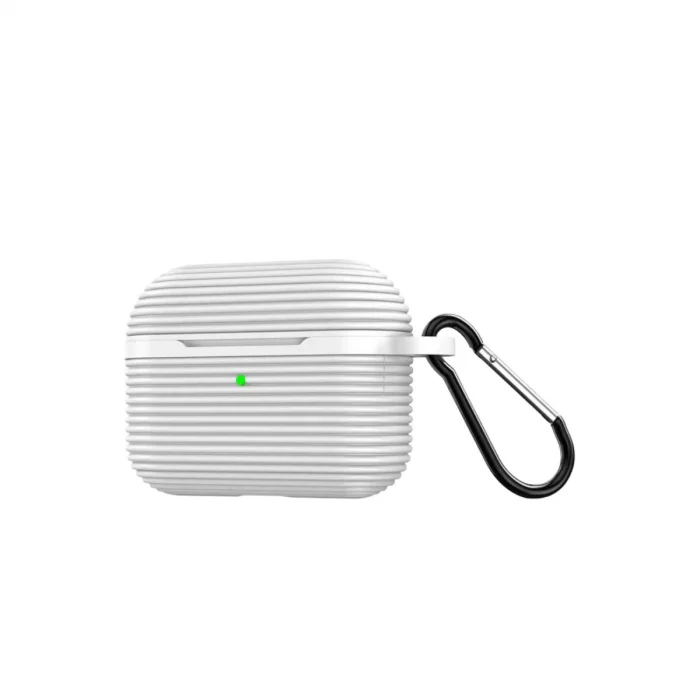 Mey İthalat®   Airpods Pro 3 (3.nesil) Raven Silikon Kılıf - Beyaz