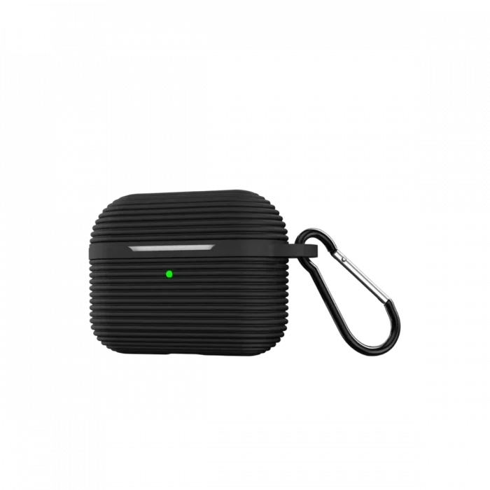 Mey İthalat®   Airpods Pro 3 (3.nesil) Raven Silikon Kılıf - Siyah