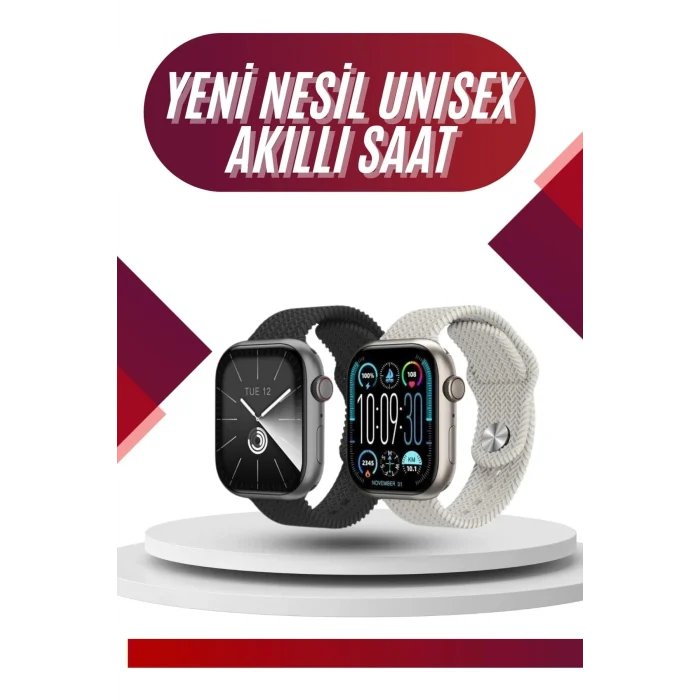 Mey İthalat® Akıllı saat 2.02 inch Nabız Ölçer Arama Konuşma Müzik Dinleme