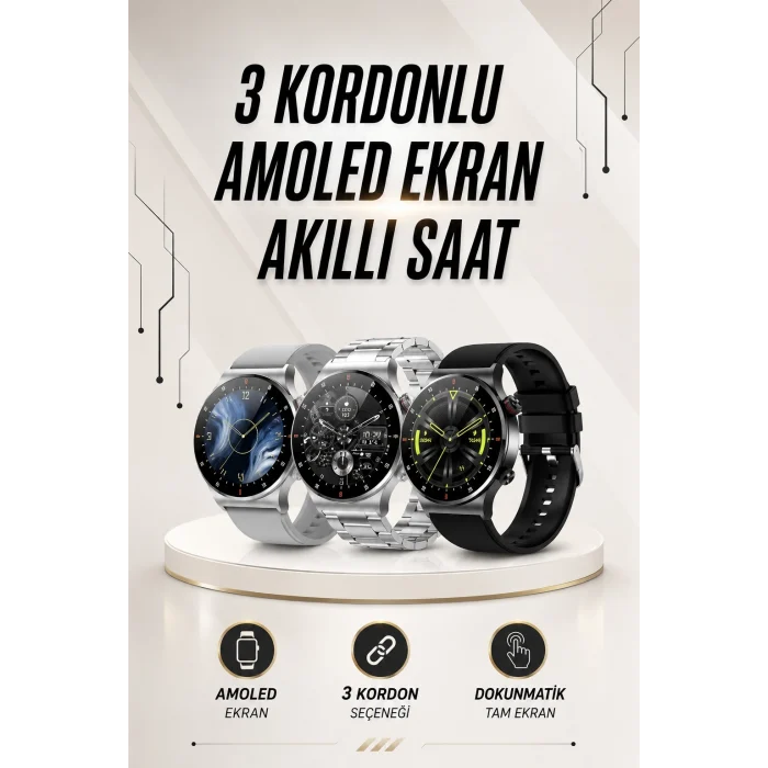 Mey İthalat® Akıllı Saat Arama Cevaplama Müzik Dinleme GPS Takibi