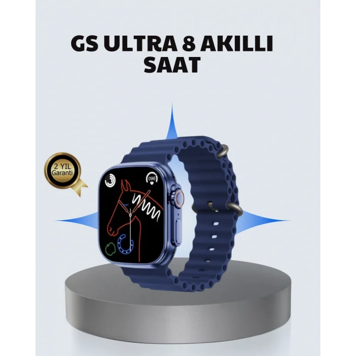 Mey İthalat® Akıllı Saat Ultra  2.05 IPS Ekran Bluetooth Aramalı Spor Modlu