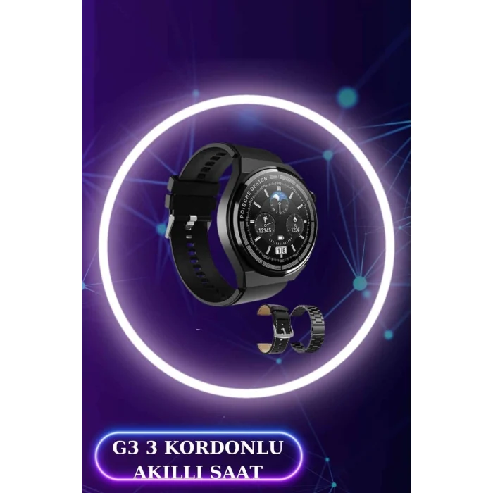 Mey İthalat® Akıllı Saat ve Kulaklık Seti Dokunmatik Ekran 5.0 Bluetooth Bağlantılı Sesli Görüşme