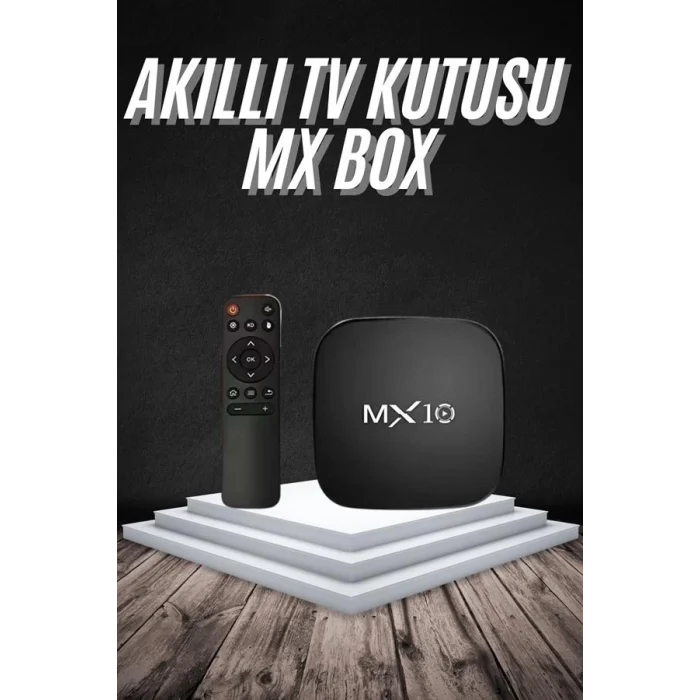 Mey İthalat® Akıllı TV kutusu Mx Box Android 7.1 TV kutusu 2.4G Wifi