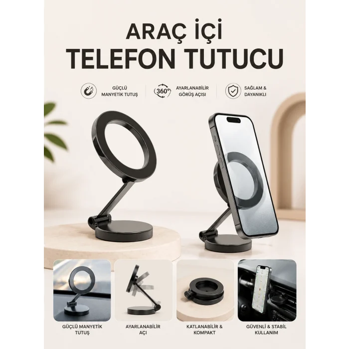 Mey İthalat® Araç İçi Telefon Tutucu