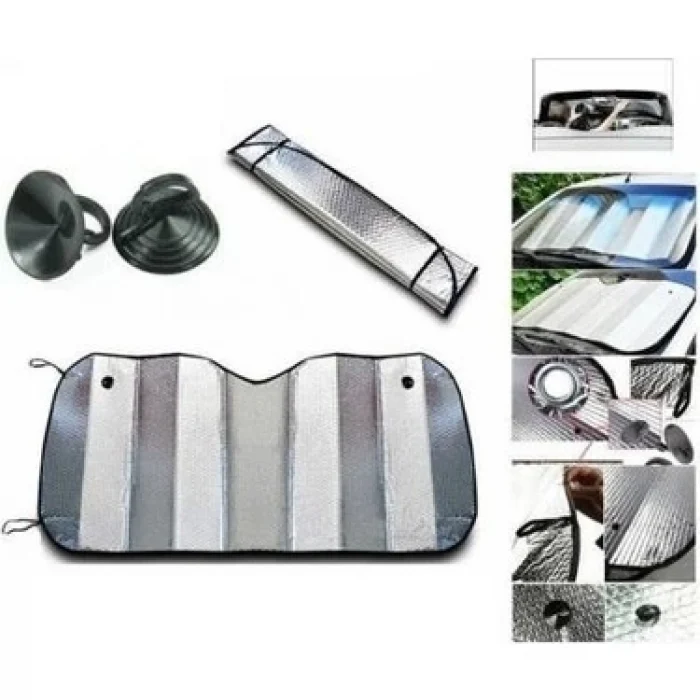 Mey İthalat® Araç Ön Cam Güneşlik Isı Yalıtımlı Katlanabilir Model Renault Megane Honda Civic Opel Astra Ford Focus