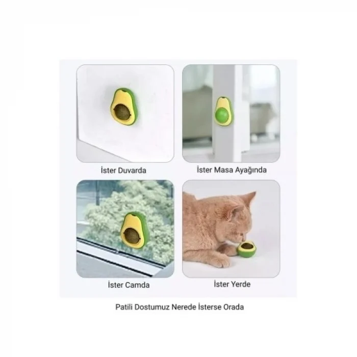 Mey İthalat® Avokado Kedi Nanesi Cat Mint Oyun Topu