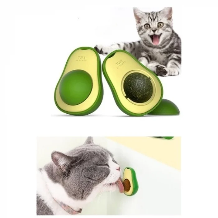 Mey İthalat® Avokado Tasarımlı Kedi Yalama Topu