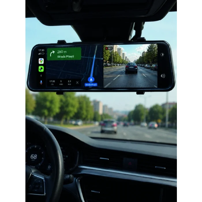 Mey İthalat® Ayna Carplay Araç İçi 9.66 İnç IPS Ekran Geri Görüş Kamerası Destekli