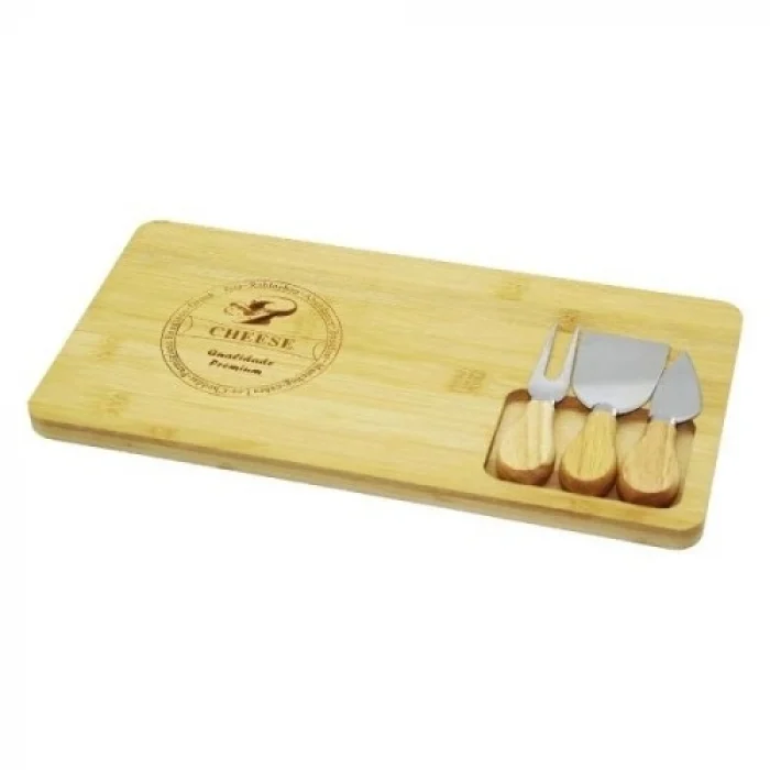 Mey İthalat® Bambu Peynir Kesme Sunum Tahtası