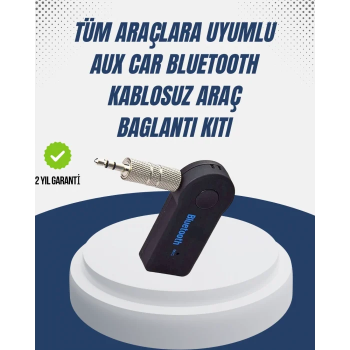 Mey İthalat® Bluetooth Destekli AUX Müzik ve Konuşma Cihazı