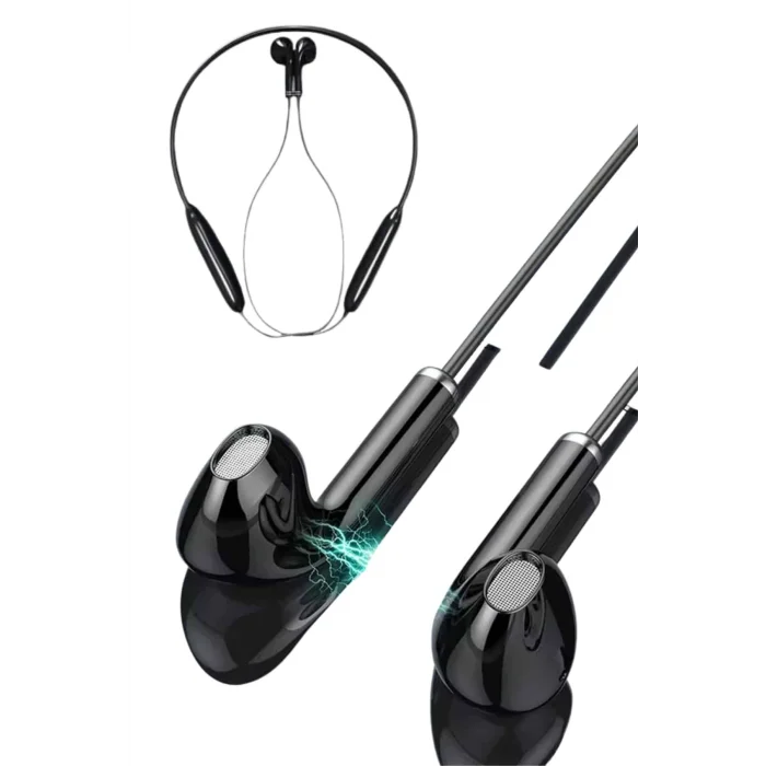 Mey İthalat® Bluetooth Kulaklık Kablolu Android ve İOS Uyumlu ANC Özellikli 100 saat sarj