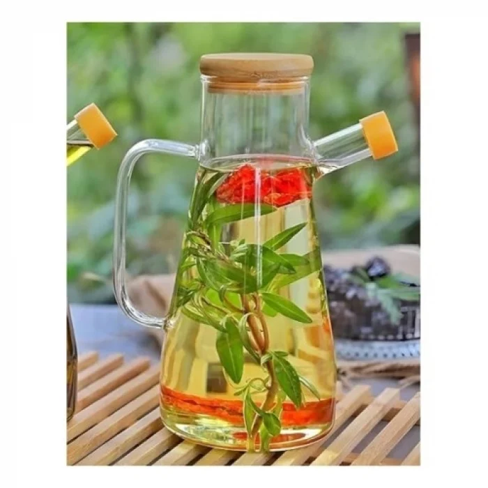 Mey İthalat® Borosilikat Cam 900 ml. Yağdanlık