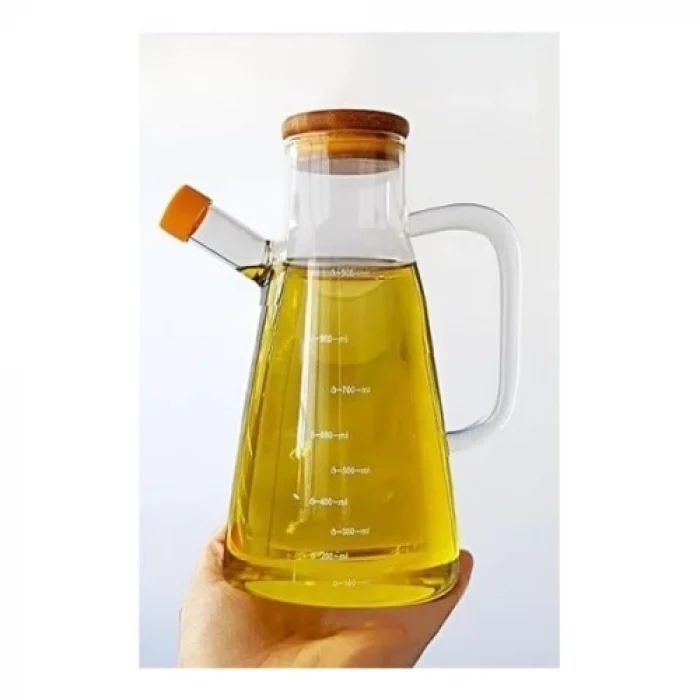 Mey İthalat® Borosilikat Cam 900 ml. Yağdanlık