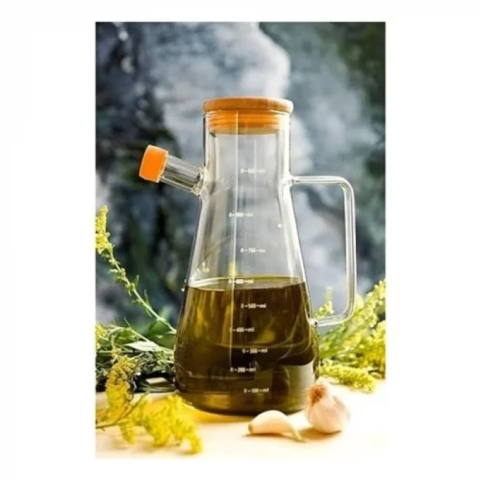 Mey İthalat® Borosilikat Cam 900 ml. Yağdanlık