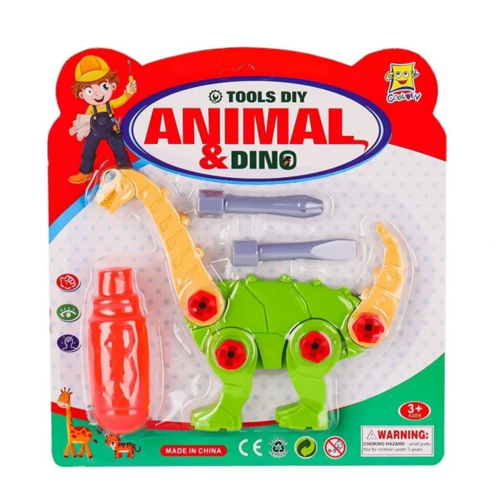 Mey İthalat® C2024-3 Sök Tak Dinazor Oyun Seti -Birliktoys