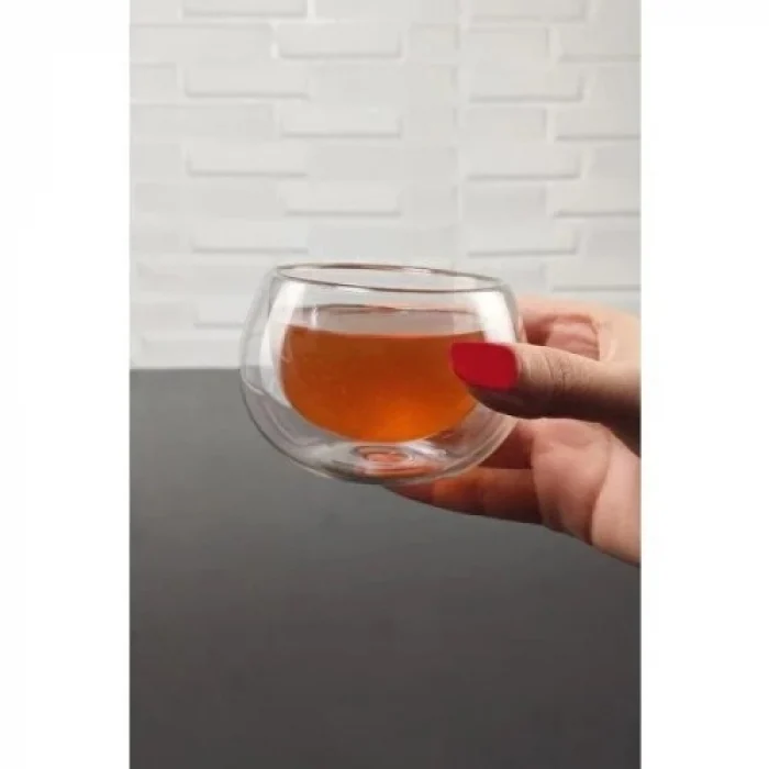 Mey İthalat® Çift Cidarlı Cam Reçellik 6 Adet