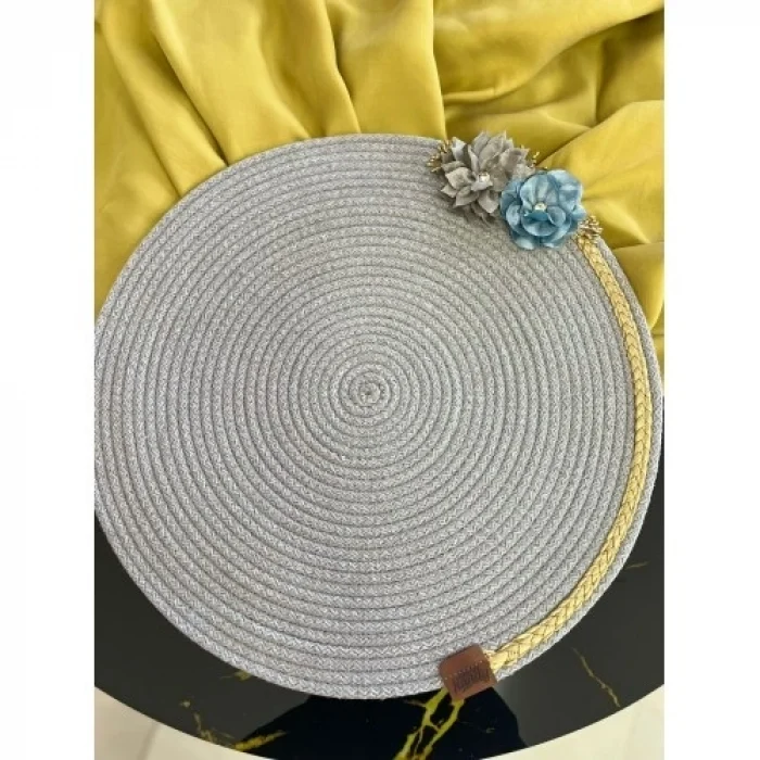 Mey İthalat® DecoHandy 39cm Çiçekli Jüt Örme Supla Amerikan Servis
