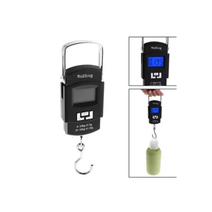 Mey İthalat® Dijital El Kantarı 50 Kg Hassas LCD Ekranlı Bagaj Tartısı