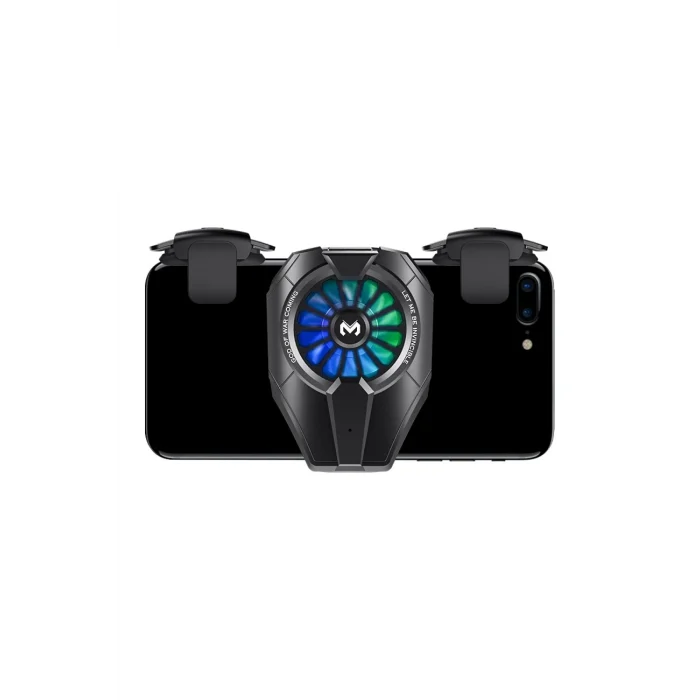 Mey İthalat®  DL06 RGB Radyatör Telefon Soğutucu Fan - Siyah