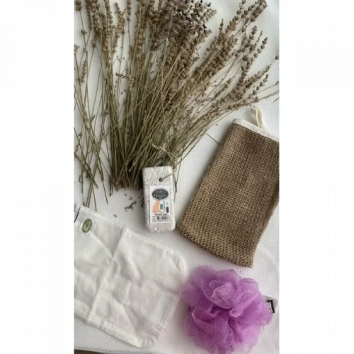 Mey İthalat® Doğal 4Lü Banyo Hamam Seti