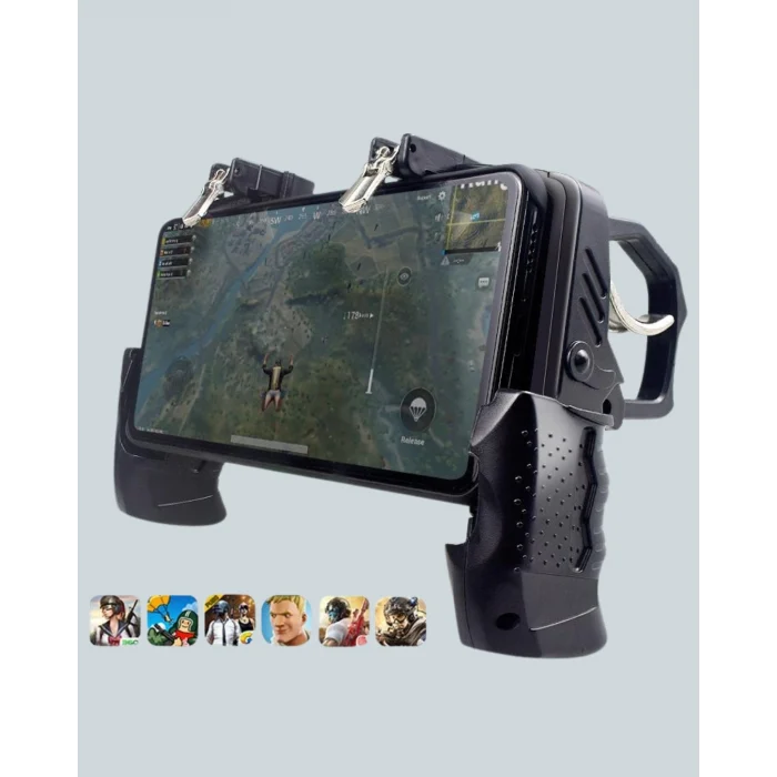 Mey İthalat® Dört Parmak Destekli Mobil Gamepad Tetikli Oyun Kontrolcüsü