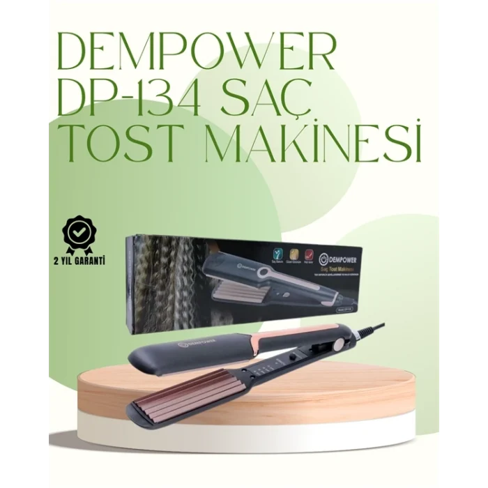 Mey İthalat® DP-134 Saç Tost Makinesi 220°C Isı Ayarlı, 360° Dönebilen Kablo
