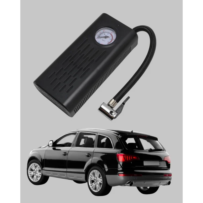 Mey İthalat® Elektrikli Hava Kompresörü Type-C USB Şarjlı Çok Fonksiyonlu Lastik Pompası