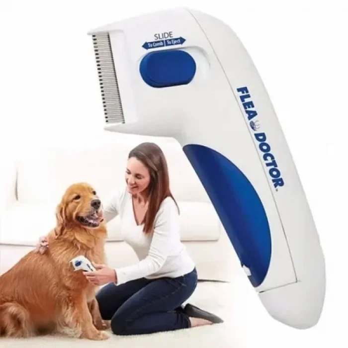 Mey İthalat® Flea Doctor Kedi ve Köpekler İçin Pilli Pire Tarağı