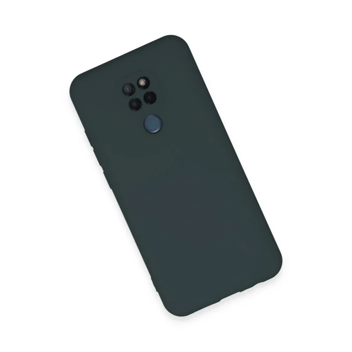 Mey İthalat®  General Mobile GM 20 Kılıf Nano içi Kadife Silikon - Koyu Yeşil