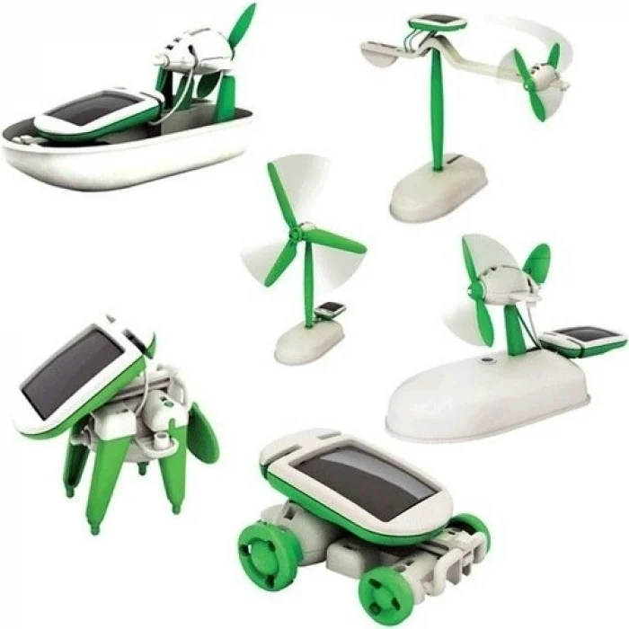 Mey İthalat® Güneş Enerjili Robot Oluşturma Seti Solar Kit (6 in 1)