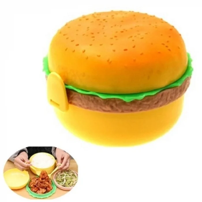Mey İthalat® Hamburger Tasarımlı Beslenme Kabı