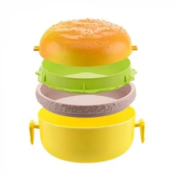 Mey İthalat® Hamburger Tasarımlı Beslenme Kabı