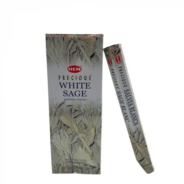 Mey İthalat® Hem Precıous Whıte Sage Aromalı Çubuk Tütsü