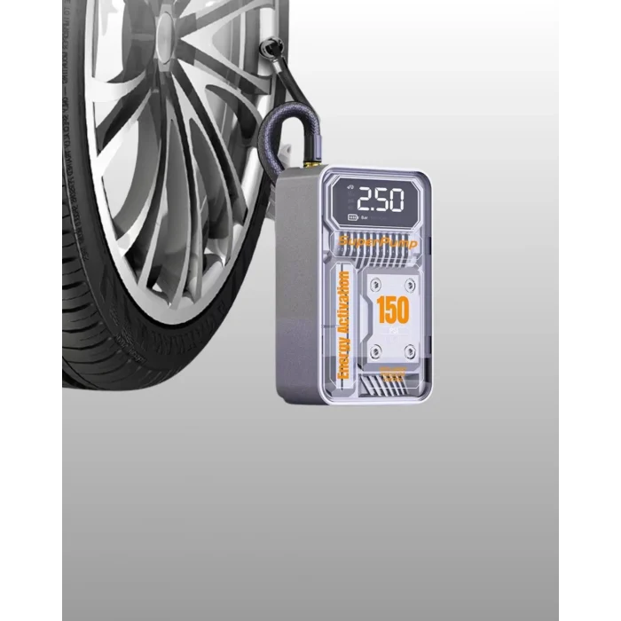 Mey İthalat® Hızlı Şişirme Güçlü Motorlu 150 PSI Araba Lastik Pompası