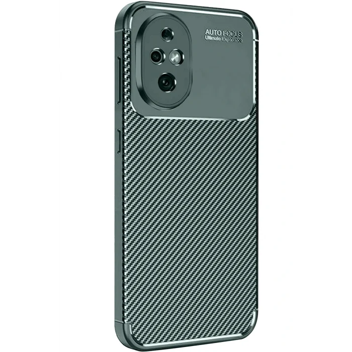 Mey İthalat®  Honor 200 Kılıf Auto Focus Karbon Kapak - Koyu Yeşil