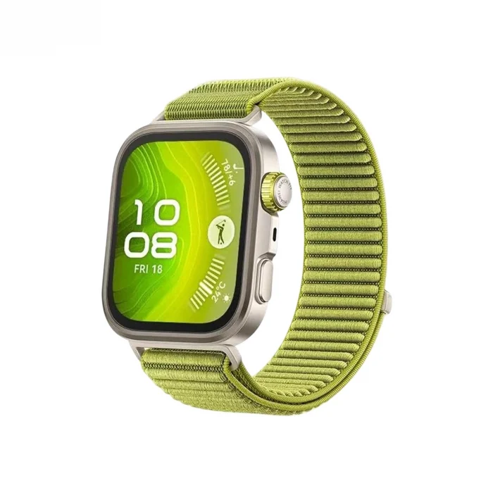 Mey İthalat®  Huawei Fit 4 Braid Kordon - Açık Yeşil