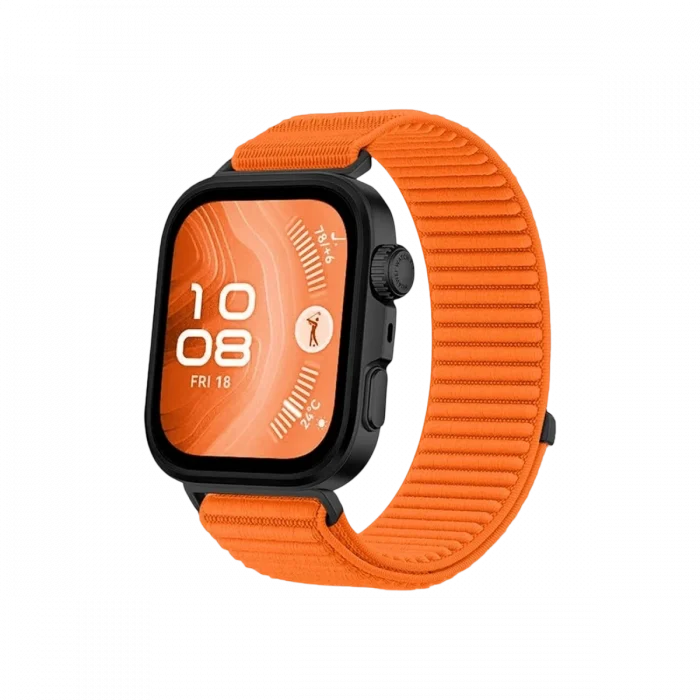 Mey İthalat®  Huawei Fit 4 Braid Kordon - Turuncu